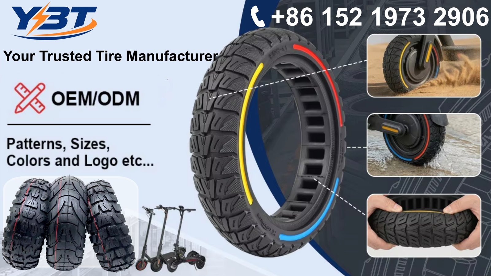 Electric scooter replacement tire spare parts for scooter accessories